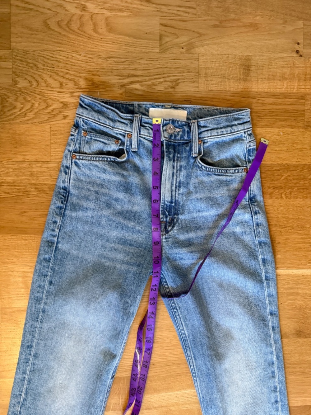 MOTHER Superior High Waisted Rider Ankle Jeans Salt of the Earth Straight Sz 24 - Picture 5 of 10